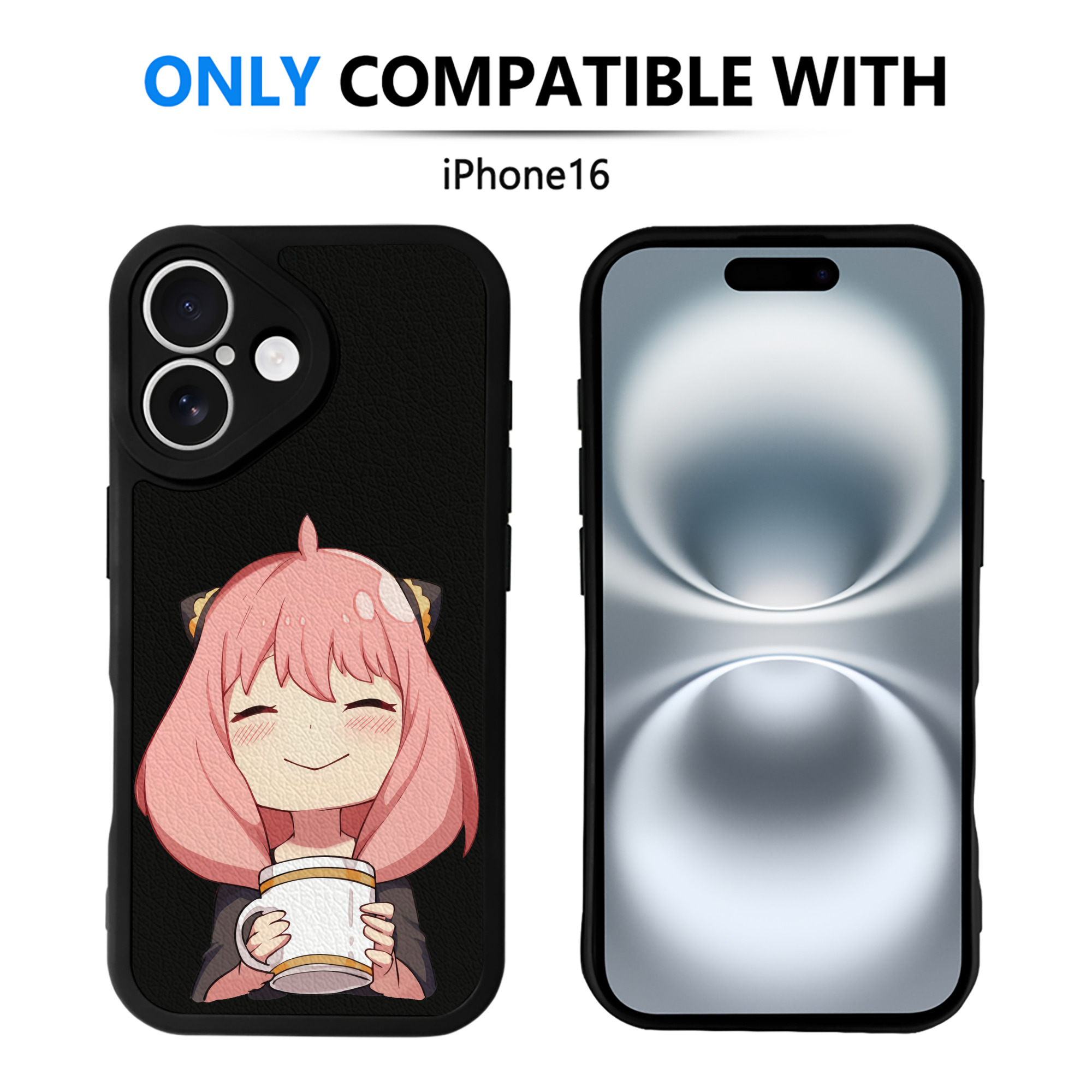 （画像用） SPY×FAMILY间谍家家酒 【iPhone 16シリーズ対応】シリコンスマホケース（レザー調） 材質：シリコン